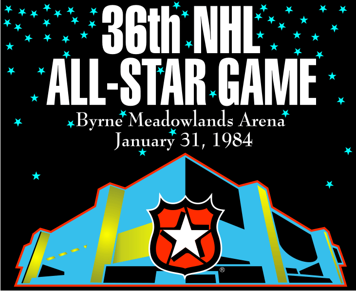 NHL All-Star Game 1983-1984 Logo vinyl decal